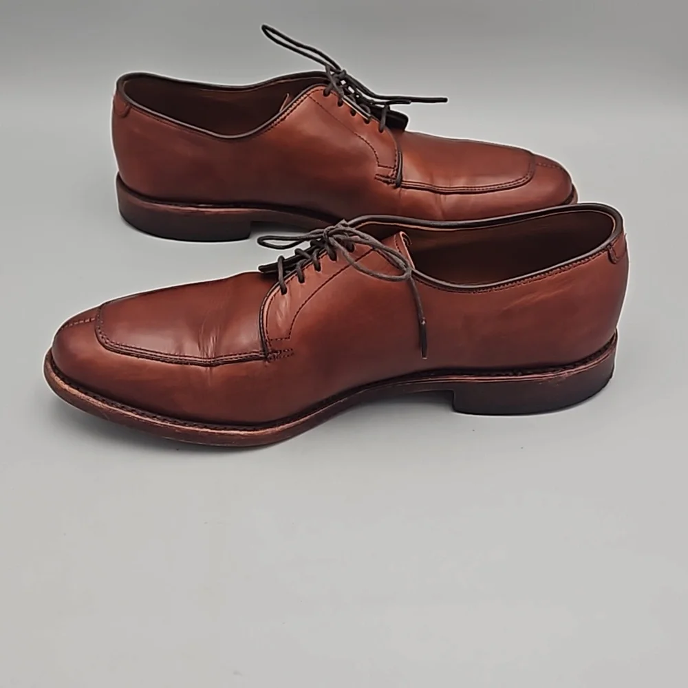 Allen Edmonds Delray Men's Brown Leather Split Toe Oxfords Shoes Size US 8 D